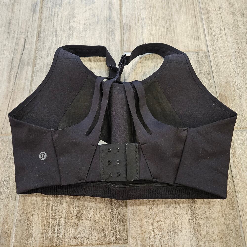 Lululemon Sports Bra Womens Size 34DDD Air Support High Impact Running Black - Picture 4 of 11